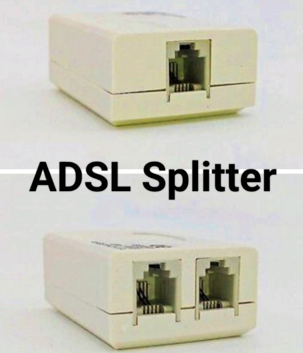 2PCs - ADSL Phone Telephone Modem Broadband DSL Line Filter Splitter Box