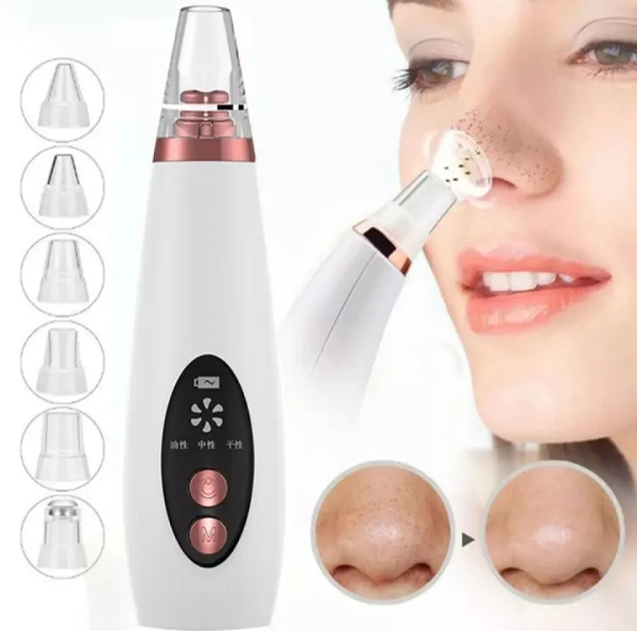 Electric Face Suction Removal Machine Pore Cleaner black Head Vacuum Pimple Black Head Remover ( 5 Suction )