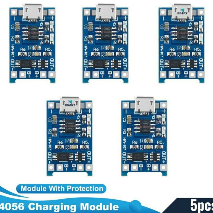 Tp4056 1A Battery Charging Module With Protection-Micro B Usb - Solar ...