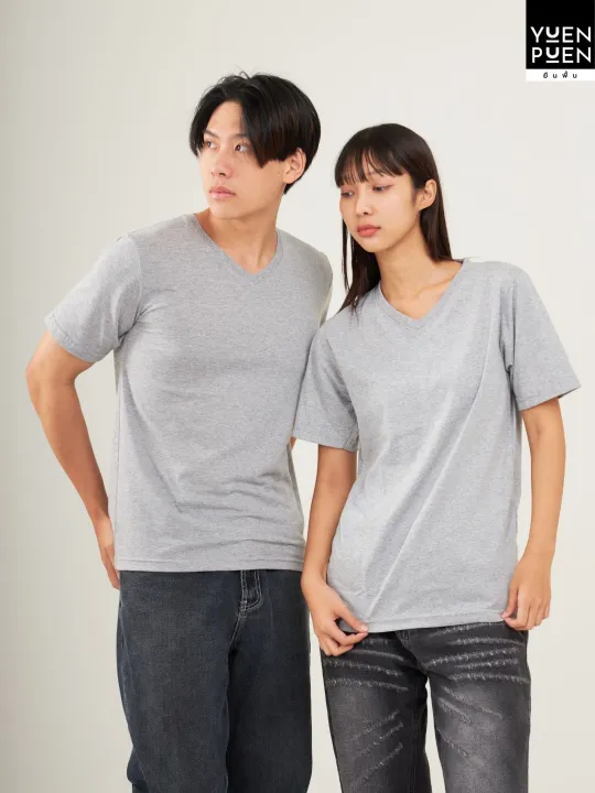 Yuenpuen%20T-shirt%20deep%20gray%20non-stretch%20no%20iron%20T-shirt%20floor%20standing%20collar%20plain%20T-shirts%20women%20T-shirt%20men%20-%20Image%204