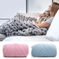 250/500g Velvet Thick Super Bulky Chunky Yarn Hand Knitting Woven Thread Basket Blanket Carpets Giant Yarn DIY Hand-knit Blanket.