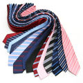 New 7CM Mens Ties Striped Necktie Formal Classic Business Neck Ties Jacquard Woven Necktie For Men Groom Wedding Party Neckwear.