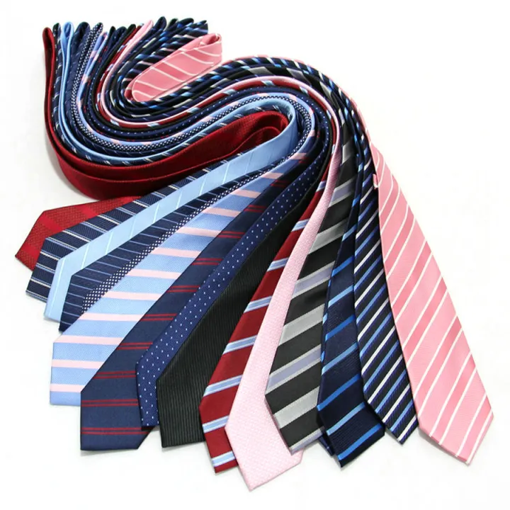 New%207CM%20Mens%20Ties%20Striped%20Necktie%20Formal%20Classic%20Business%20Neck%20Ties%20Jacquard%20Woven%20Necktie%20For%20Men%20Groom%20Wedding%20Party%20Neckwear%20-%20Image%204