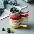 Creative Mini Ceramic Discretionary Dish Japanese Tableware Seasoning Dish Handle Dish Soy Sauce Vinegar Sushi Dipping Plate. 
