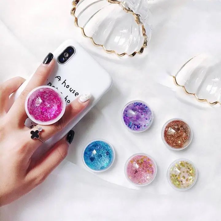 Water Glitter Pop socket | Daraz.pk