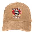 Washed Men's Baseball Cap Skull Dice Rockers Trucker Snapback Caps Dad Hat Rockabilly Rock and Roll Golf Hats. 