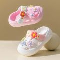 Summer Childrens Slippers Baby New Cute Flowers Soft Sole Sandals Indoor Soft Anti Slip Girl Sandals Hole Shoes Kids Beach Shoes.