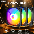 Manmu Fetival Pormotion 120mm Computer Fan Rainbow RGB/ High Cooling Performance Gaming PC Fan. 