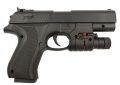 Toy Lazer  Gun 1pcs Pistol Black for Kids with 1 Round Reload and 6mm Plastic. 