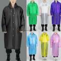 100% Waterproof polyester rain coat for man and women colouring. 