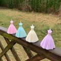 Bridal Dress Scented Candle  - Wedding Gown - Bride Candle - Wedding Decor - Mother's Day - Birthday - Bridal party. 