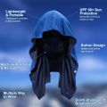 Summer Cooling Hoodie Towel Sweat-absorbent Cool Anti-UV Cycling Soft Cold Sensing Quick-drying Scarf for Fitness Hiking Fishing. 