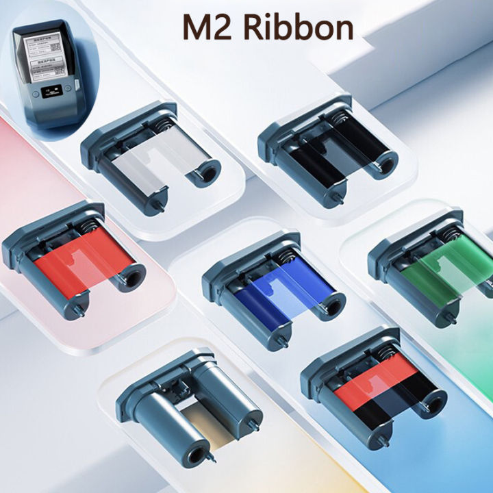 Niimbot Ribbon Niimbot M2 Thermal Transfer Label Printer Ribbon Black White Red Golden ...