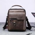 New Men Crossbody Bag Shoulder Bags Vintage Handbags Large Capacity PU Leather for Man Messenger Tote. 