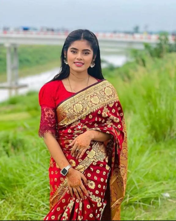 Soft%20silk%20katan%20%20Saree%20For%20Women%20Without%20Blouse%20Pieces%20-%20Image%203