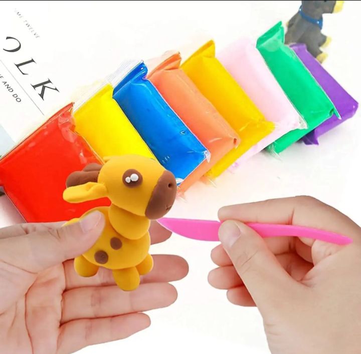 12pcs-1pac%20DIY%20Soft%20Magic%20Super%20Clay/Craft%20ideas%20for%20Baby/Kids%20-%20Image%204