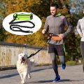 Hands Free Dog Leash for Running Walking Reflective Leash with Waist Bag Retractable Elastic Belt Dog Traction Rope Pet Products. 