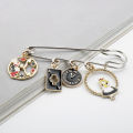 Alice Pin poker clock rabbit brooch coat collar with accessories High Quality Cosplay Props Pendant Accessories Cosplay Props.