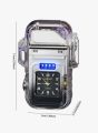 Zinc Alloy TYP-C Fast Charging Inflatable Waterproof And Windproof Quartz Watch Dual Arc Lighter With High Brightness COB Emergency Lighting LED Power Display Lighter. 