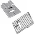 3 PCS Twin Needles Size 2/3/4mm And Wrinkled 9 Grooves Sewing Presser Foot Feet For Singer Brother Sewing Machine Accessories. 