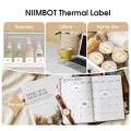 Niimbot 1Roll B1 White Sticker Waterproof Paper Adhesive Label White Anti-Oil For B1 B21 Mini Portable Thermal Printer Tape. 