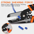 10 in 1 Wire Pliers Stripper Multifunctional Electrician Peeling Household Network Cable Wire Stripper Puller Stripper Tools. 