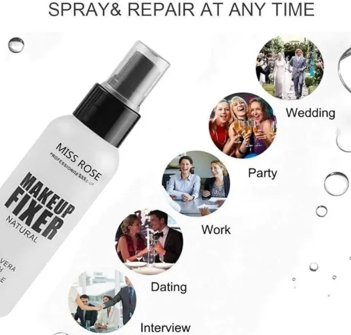 MISS%20ROSE%20Makeup%20Setting%20Spray%20Makeup%20Finishers%20Spray%20Makeup%20Mist%20Face%20Primer%20Foundation%20Base%20Fixer%20Hydrate%20Fix%20-%20Image%202