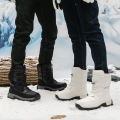 New Warm Plush Women's Snow Boots Fashion Outdoor Women Boots Platform Anti-Slip Hiking Boots Waterproof Winter Warm Ankle Boots.