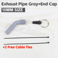 Silicone Exhaust Pipe for RC Gas Nitro Model Oil Heat Resistant Tube for Plane Heli Car end cap.