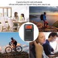 HRD-737 Portable Full Band Radio Aircraft Band Receiver FM/AM/SW/ CB/Air/VHF World Band with LCD Display Alarm Clock. 