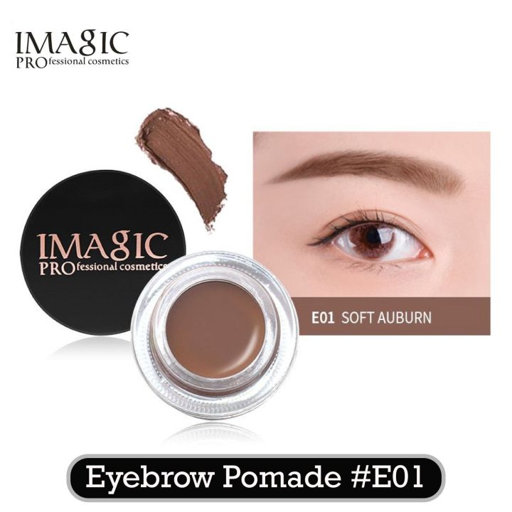 IMAGIC Professional Eyebrow Cream Gel Pomade Shade - #E01 Soft Auburn