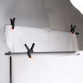 Background: Moin canvas paper screen clip, Croma key, heavy-duty plastic Iron clip, 6 pieces, 3 inches. 