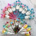 50/100pcs Cone Treat Bags, DIY Candy Bags, Clear Cellophane Bags with Twist Ties for Treats, Popcorn, Candy, Party Favors.