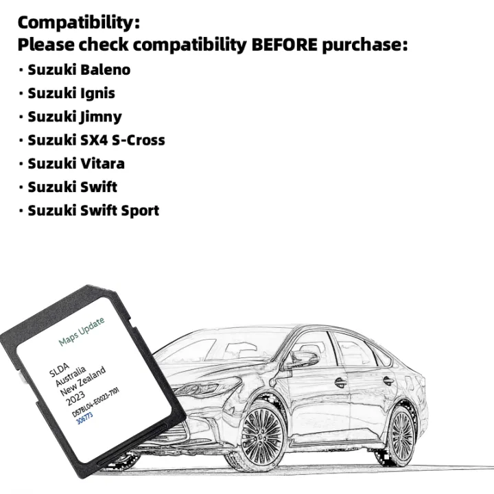 for%20Suzuki%20Baleno/Ignis/Jimny/SX4%20S-Cross/Vitara/Swift%20Car%20%20Update%202023%20SLDA%20Navigation%20SD%20Card%20Australia%20New%20Zealand%20Maps%20-%20Image%202