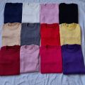 Round Neck White Colour All size Available. 