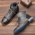 Size 7-13 Ankle Boots For Men Men's Leather boots Brand Boot for men #AL605.