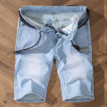 5 Models Summer Shorts Jeans Men Denim Pants Stretch Light Blue Fashion Design Men's Jeans Slim Straight Male Short Jeans Hombre.