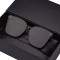 Korean style black couple glasses Big Frame Fashion sunglasses UV400 two UV protection reflective. 