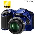 Nikon COOLPIX L810 16.1 MP Digital Camera with 26x Zoom NIKKOR ED Glass Lens and 3-inch LCD (Blue) (Renewed). 
