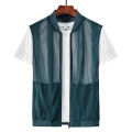 Summer Men Mesh Hollow Waistcoat Breathable Outdoor Sports Coat High-Quality Design Leisure Vest Men.