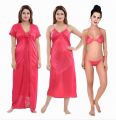 4 Part Best Quality Indian Night Dress for Women - Comfortable and Sexy Nighty.