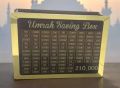 Wooden Umrah Saving Box With Lock - Money Saving Box For Hajj & Umrah - Gift for Muslims. 
