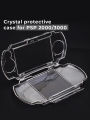 DATA FROG PSP Case Crystal Clear Hard Shell Protective Cover for PSP 1000 2000 3000 Console Travel Carrying Case. 