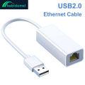 Kebidumei USB 2.0 to RJ45 Ethernet Cable Splitter Extend Adapter Micro USB Wired Network Card for Tablet Laptop PC Window XP 7 8. 