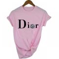 Men's and Women's Letter Printed Short Sleeved Shirt Basic  Round Neck T-shirt Fashionable Casual Short Sleeved Summer Brand New. 