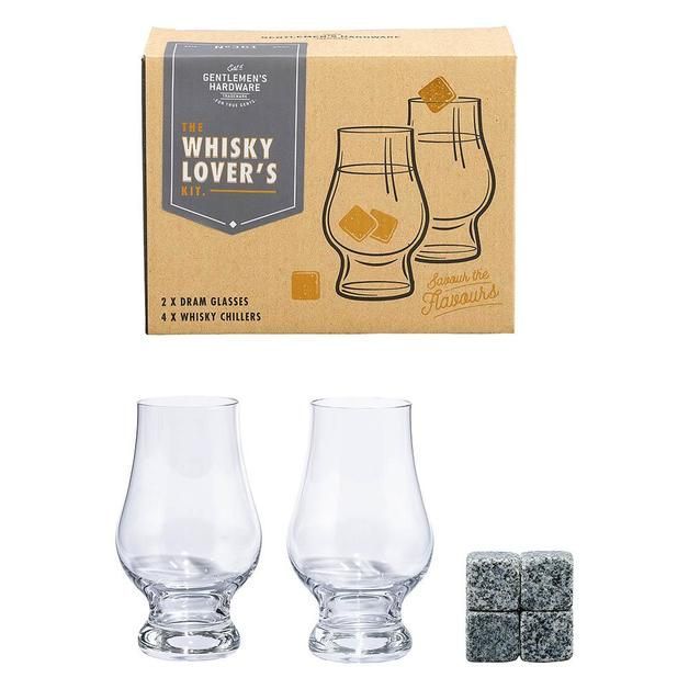 Imperial Premium Quality Set of 2 Whisky Glasses With 4 Cooling Cubes