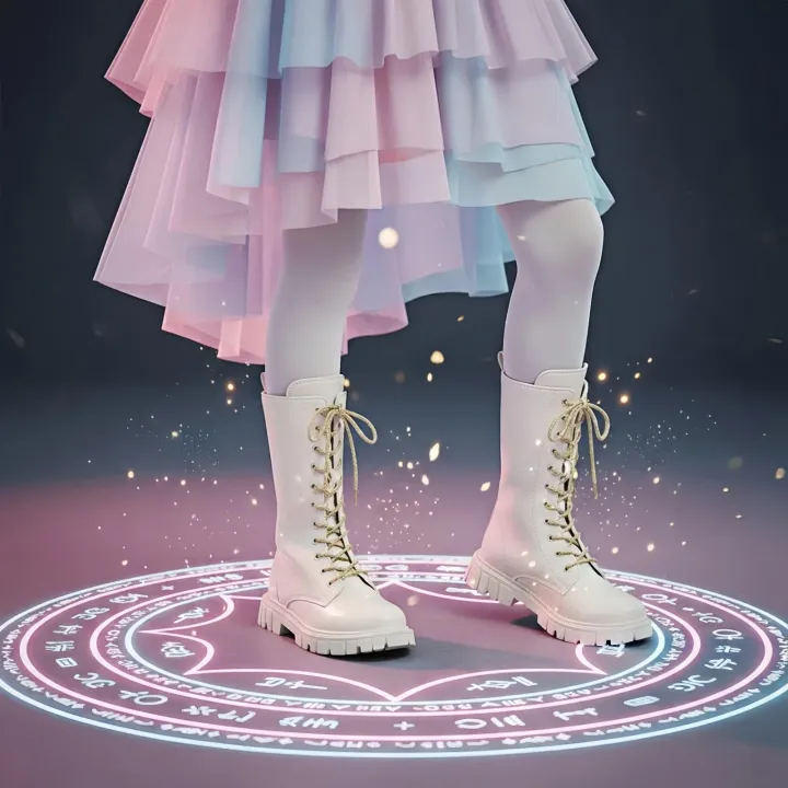 Girls%20Chic%20Korean%20Style%20White%20PU%20Leather%20Boots%20Fashion%20Casual%20and%20Versatile%20Strap%20Side%20Zipper%20Soft%20Bottom%20High%20Boot%20for%20Kids%20%EF%BB%BF%20-%20Image%204