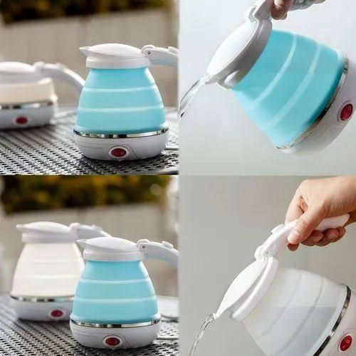Gstore Foldable Electric Kettle, Portable Kettle for Travel, Silicone  Electric Water Boiler, Tea Heater, Coffee Maker, Collapsible Kettle with