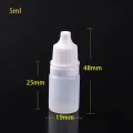 50pcs Dropper Bottles Squeezable Eye Drop Bottle Empty Plastic Liquid Eyedrops Vial 6ml/12m. 