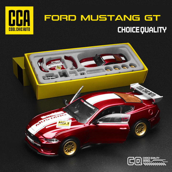 CCA%201/42%202018%20Ford%20Mustang%20GT%20Alloy%20Model%20Car%20Diecast%20Metal%20Assembly%20Modification%20Series%20Miniature%20Vehicle%20Collection%20Toy%20Car%20-%20Image%204
